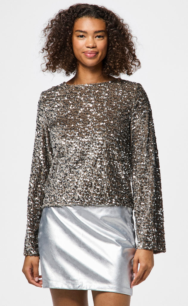 Pieces Top - Kam - Grey