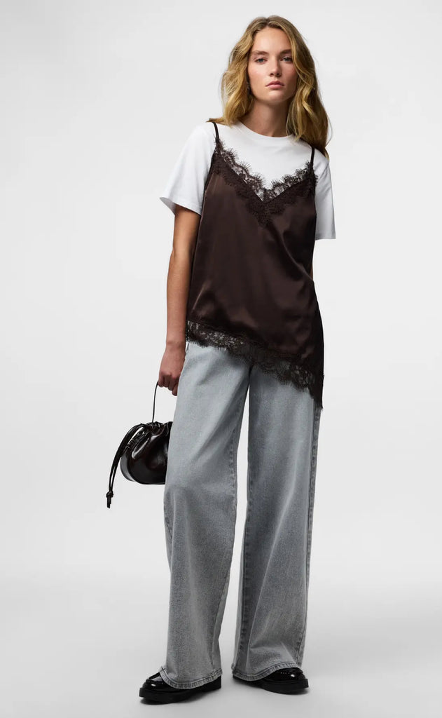 Pieces Top - Nomi Strap - Hot Fudge