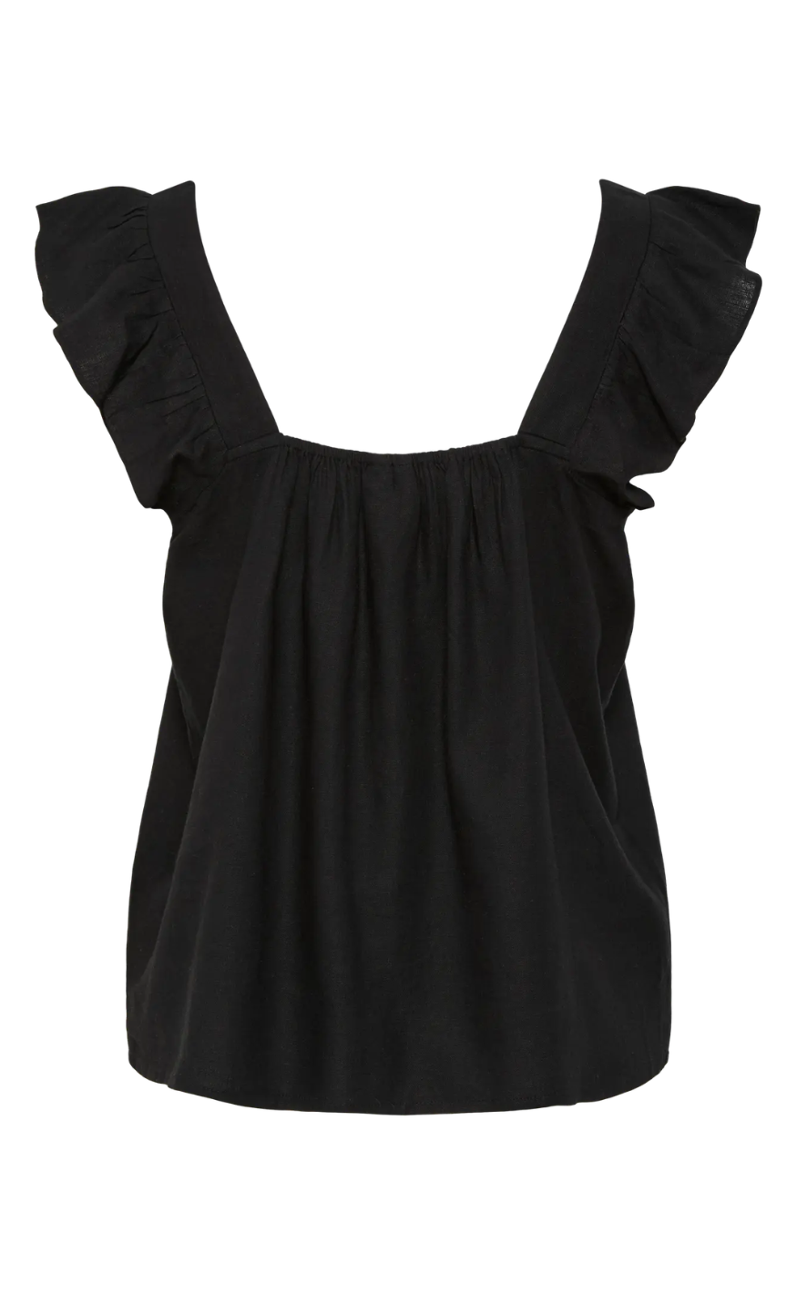 Pieces Top - Pia - Black