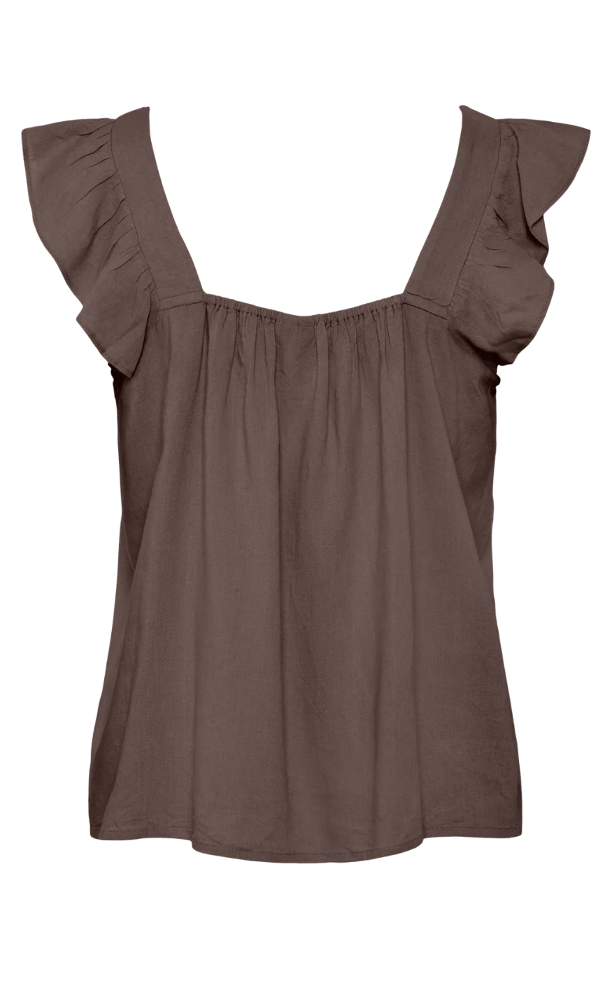 Pieces Top - Pia - Coffee Quartz