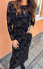Say INA Copenhagen Kjole - Rie Mesh - Black Flower