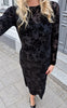 Say INA Copenhagen Kjole - Rie Mesh - Black Flower