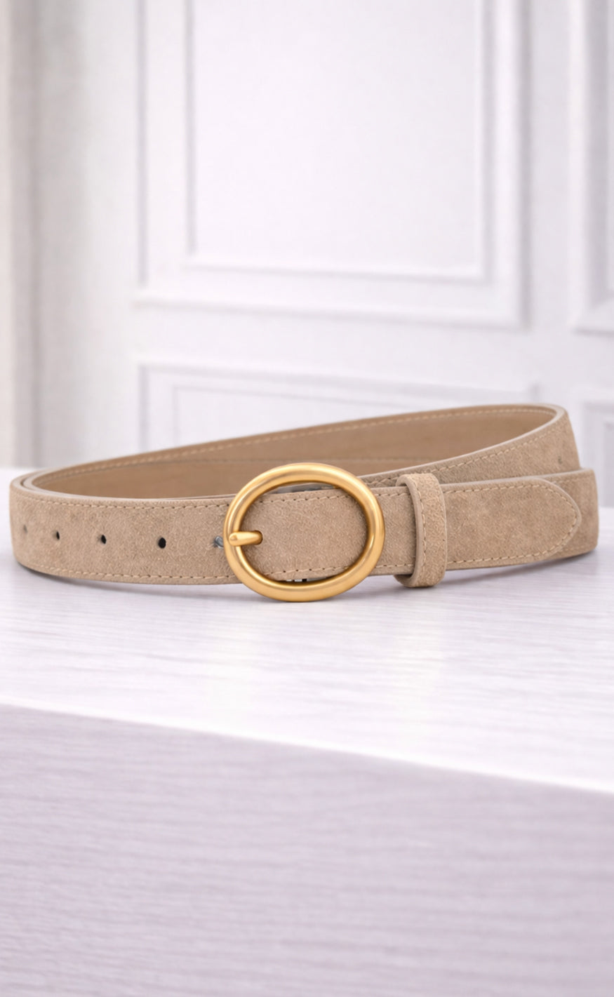 Say INA Copenhagen Bælte - Carla Suede - Beige