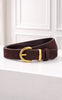 Say INA Copenhagen Bælte - Carla Suede - Dark Brown Suede