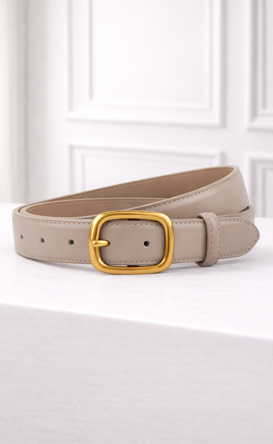Say INA Copenhagen Bælte - Sally PU Leather - Beige