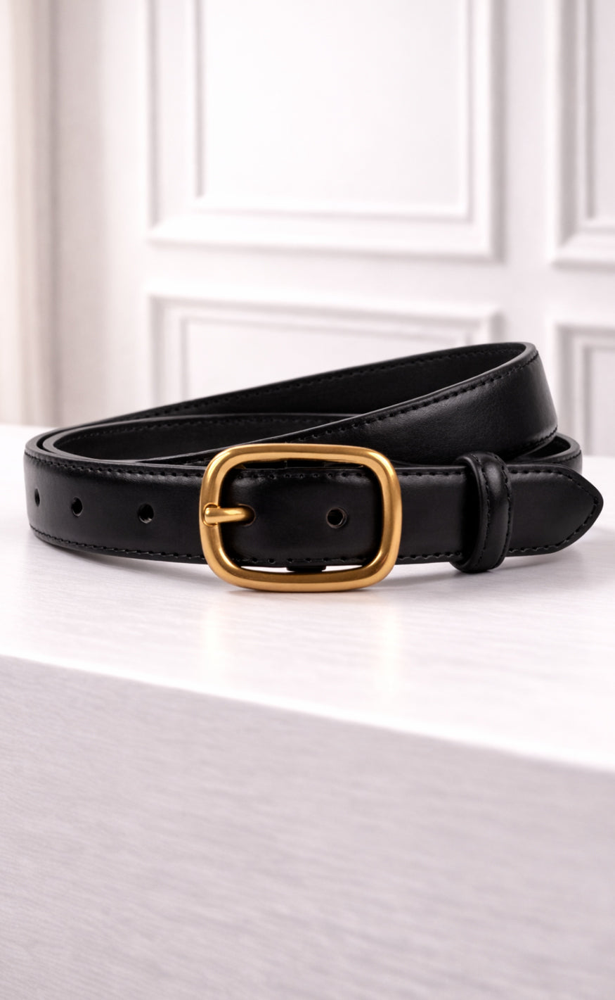 Say INA Copenhagen Bælte - Sally PU Leather - Black