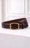 Say INA Copenhagen Bælte - Sally PU Leather - Dark Brown