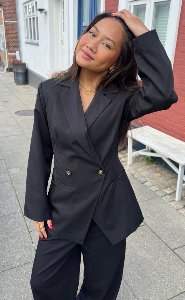 Say INA Copenhagen Blazer - Anne Asymmetrical - Black