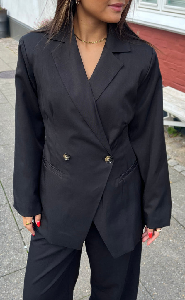 Say INA Copenhagen Blazer - Anne Asymmetrical - Black