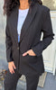 Say INA Copenhagen Blazer - Liva - Black Pinstripe
