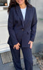 Say INA Copenhagen Blazer - Liva - Navy Blue Pinstripe