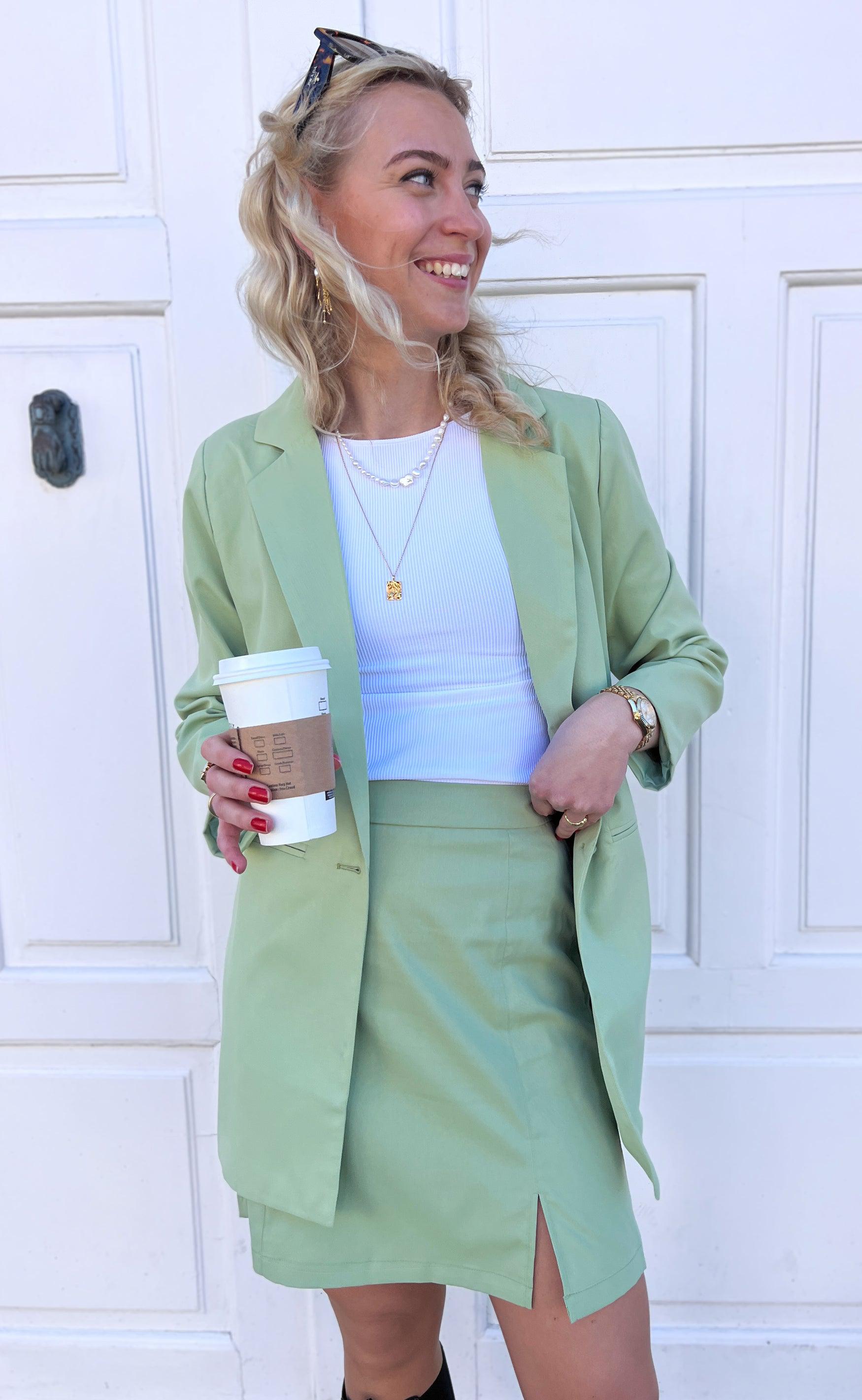 Say INA Copenhagen Blazer - Mai Long - Light Green