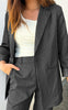 Say INA Copenhagen Blazer - Zoey - Black Pinstripe