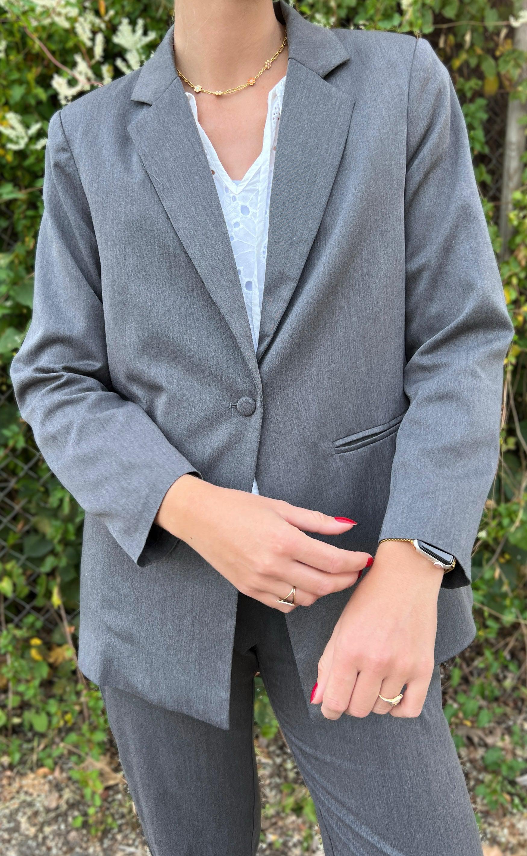 Say INA Copenhagen Blazer - Zoey - Dark Grey