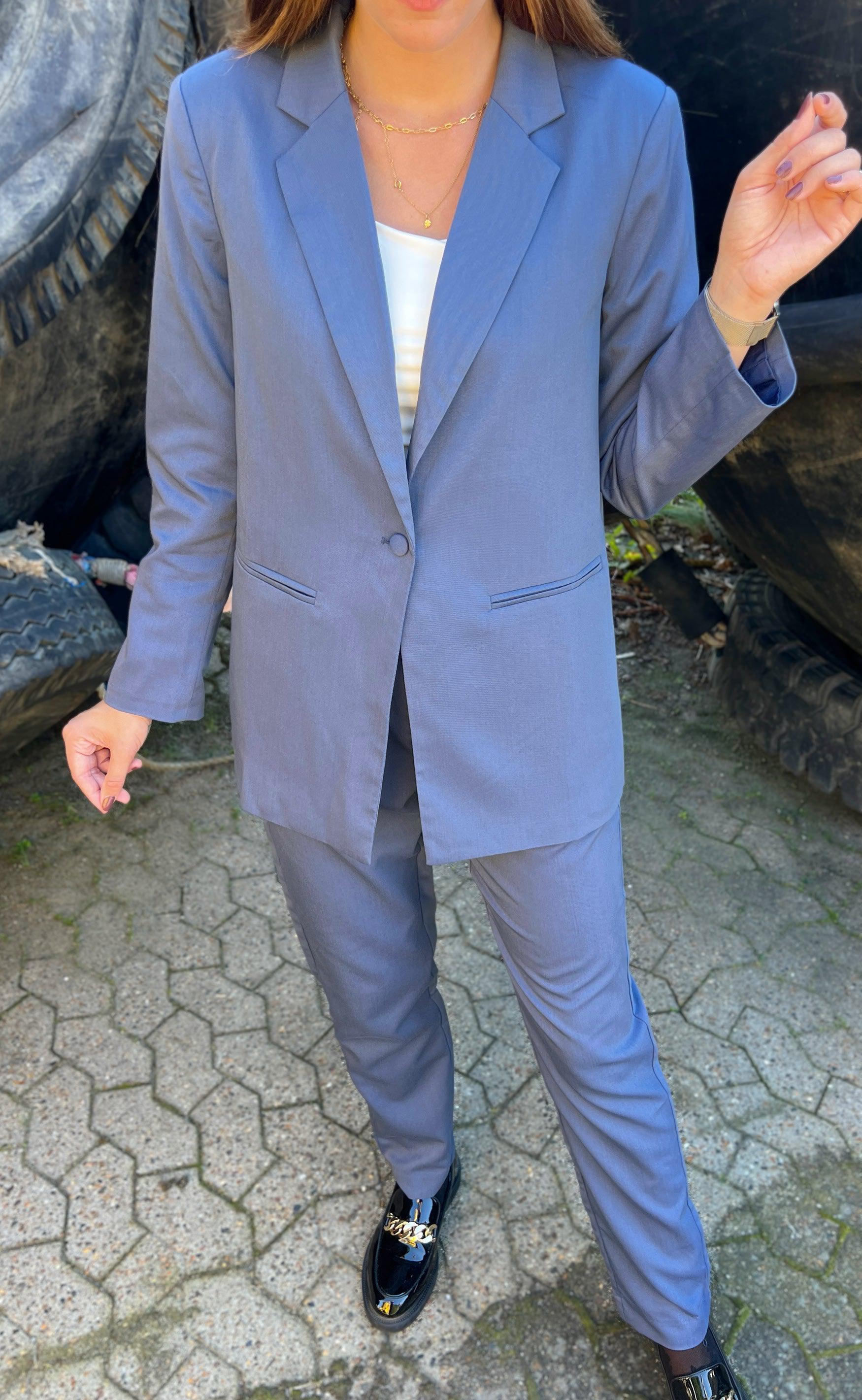 Say INA Copenhagen Blazer - Zoey - Dusty Blue