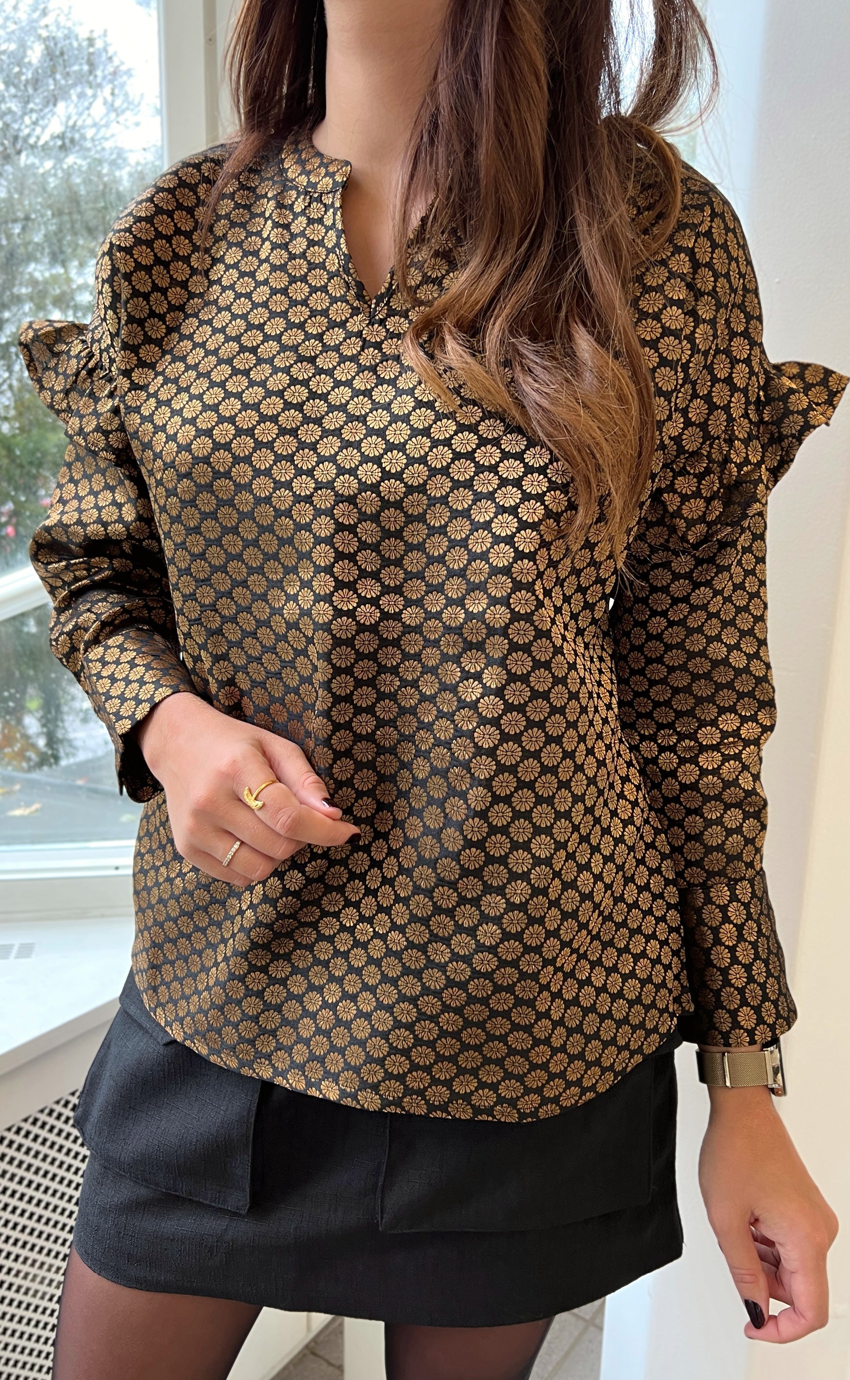 Say INA Copenhagen Bluse - Agnes - Golden Brown