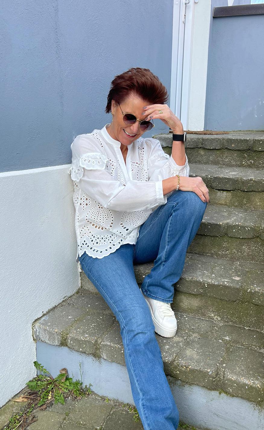 Say INA Copenhagen Bluse - Benedicte - White