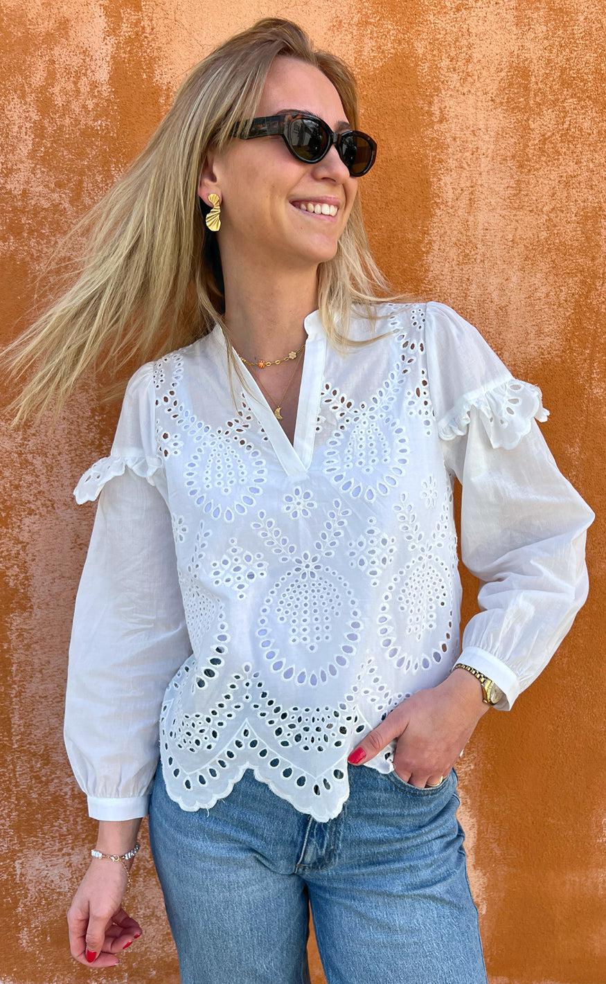 Say INA Copenhagen Bluse - Benedicte - White