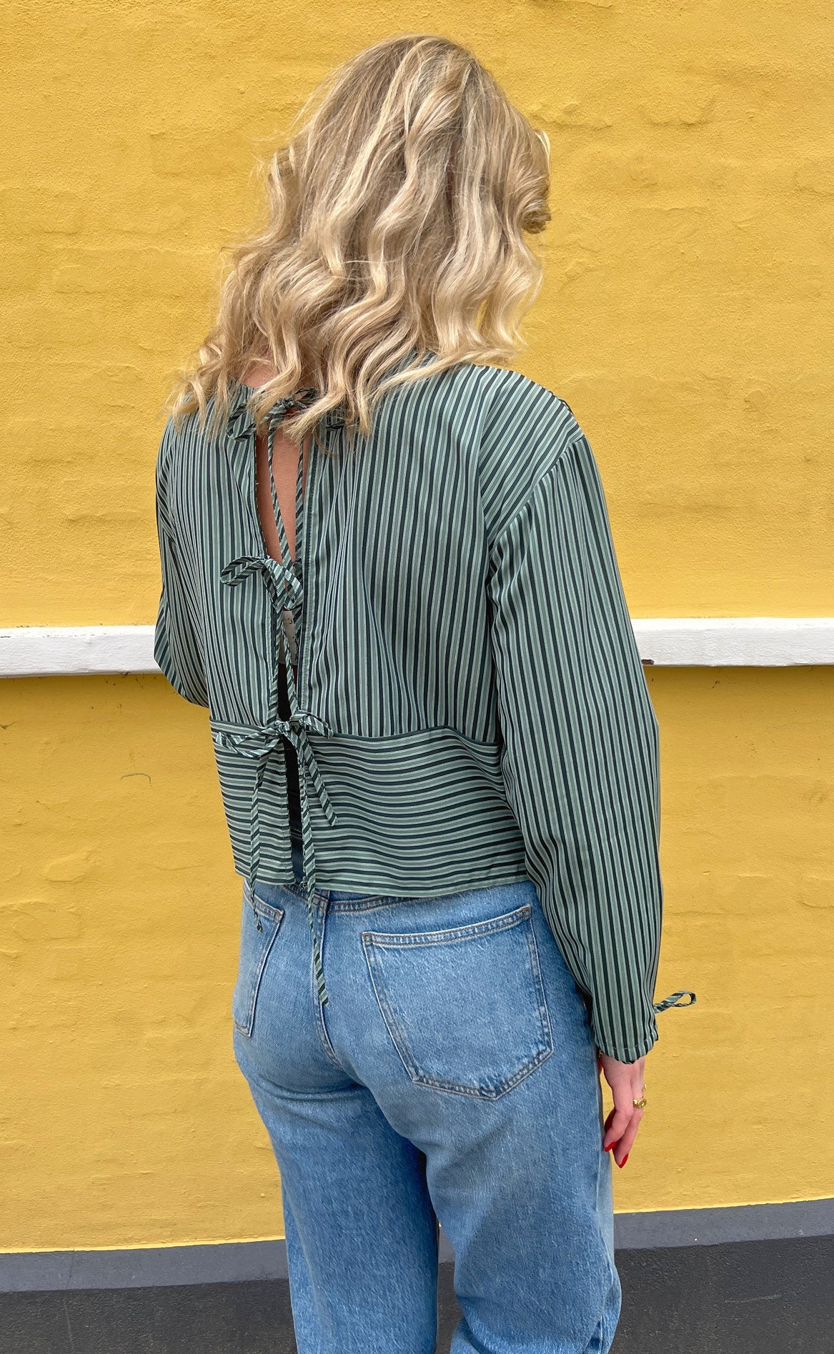 Say INA Copenhagen Bluse - Cornelia - Dark Green (vendbar)