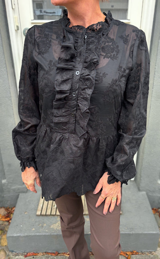 Say INA Copenhagen Bluse - Freya LS - Black
