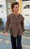 Say INA Copenhagen Bluse - Frida - Dark Brown Broderie Anglaise