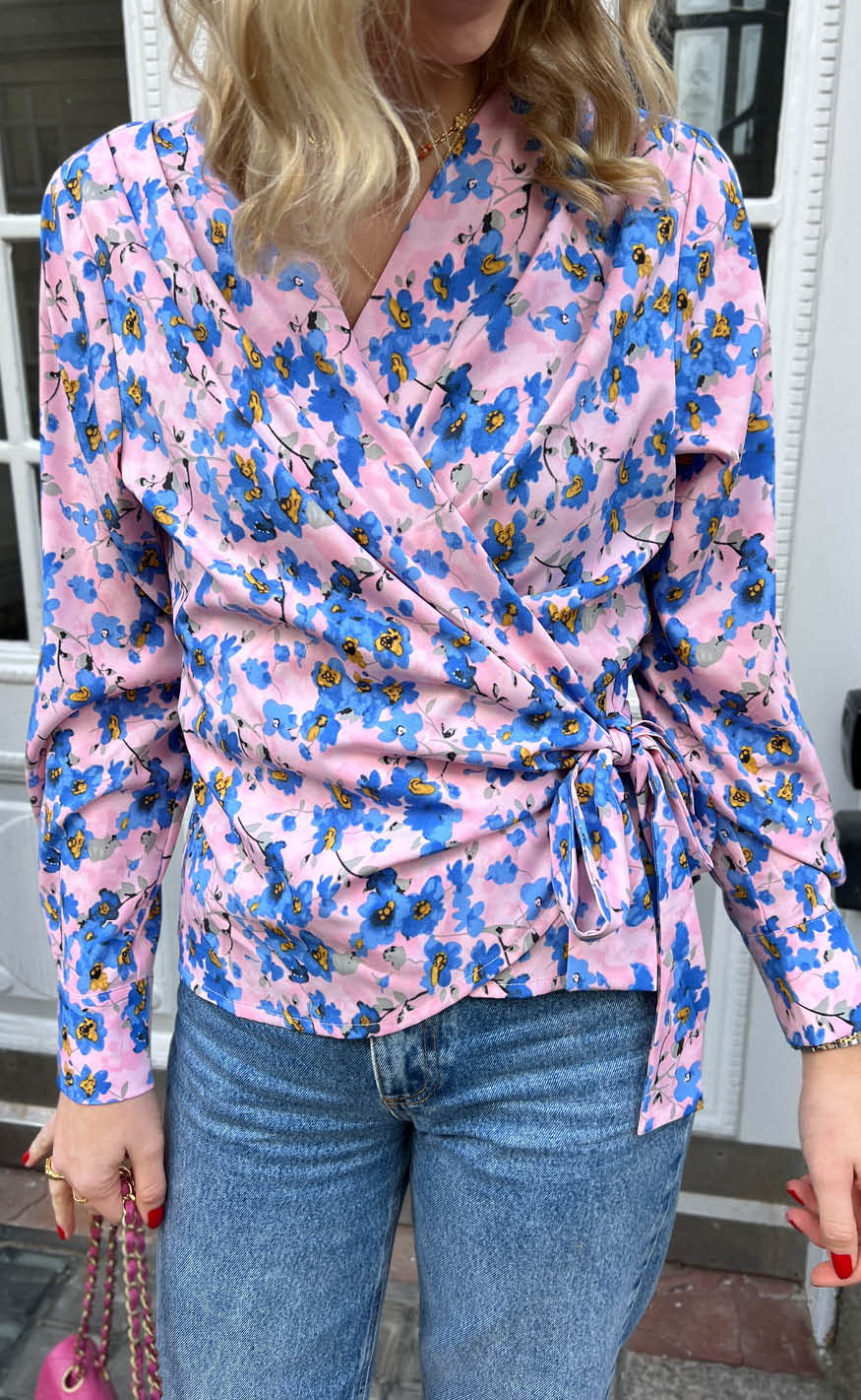 Say INA Copenhagen Bluse - Josse - Blue Flower