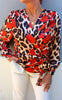 Say INA Copenhagen Bluse - Josse - Leopard Flower
