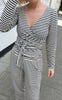 Say INA Copenhagen Bluse - Kasia - Black / White Striped