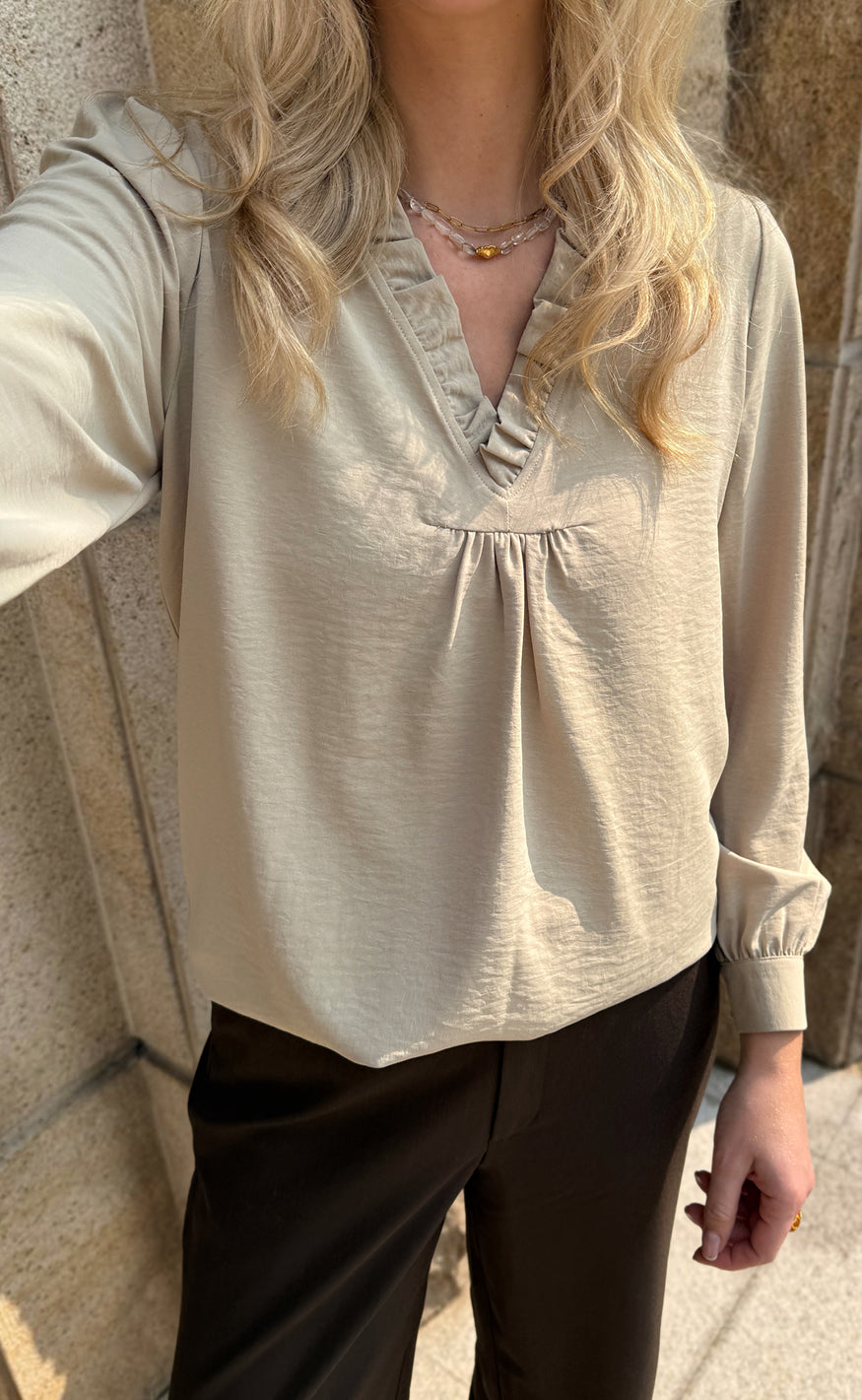 Say INA Copenhagen Bluse - Katiah - Beige