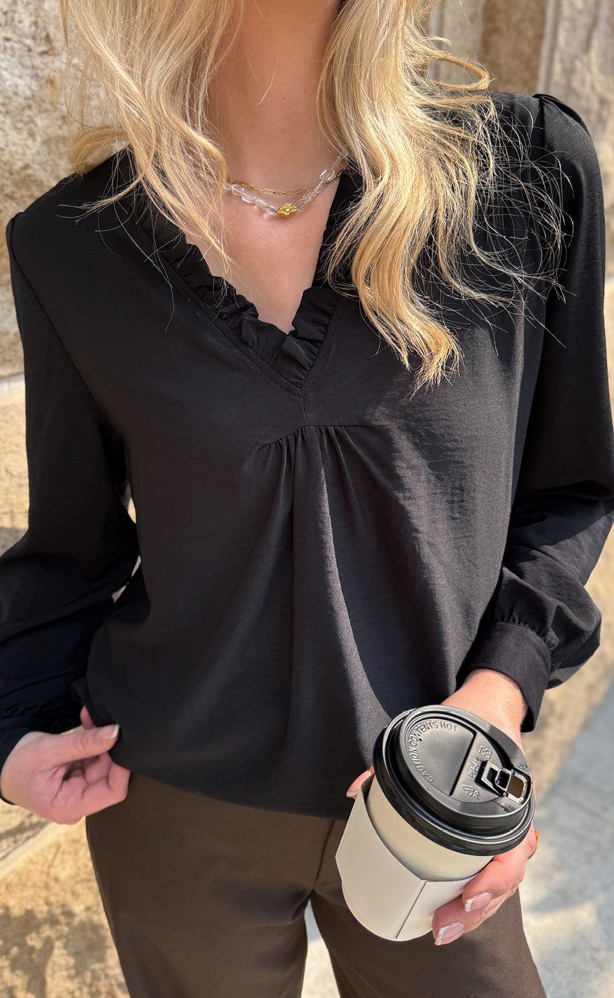 Say INA Copenhagen Bluse - Katiah - Black