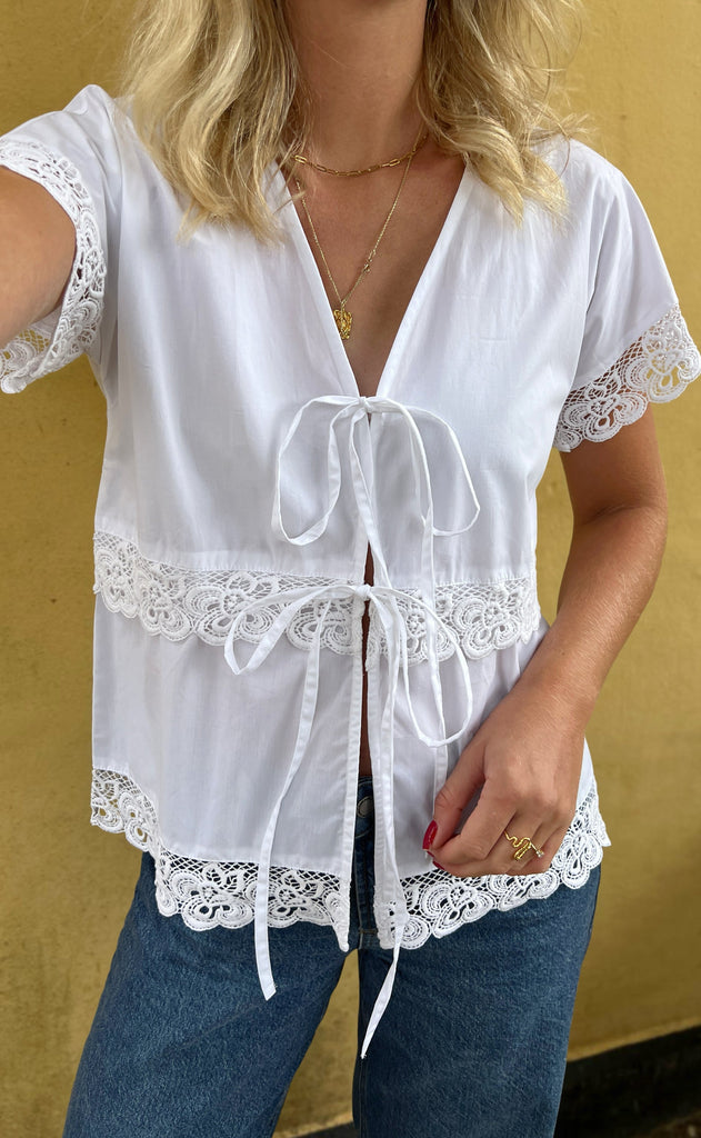 Say INA Copenhagen Bluse - Laura - White