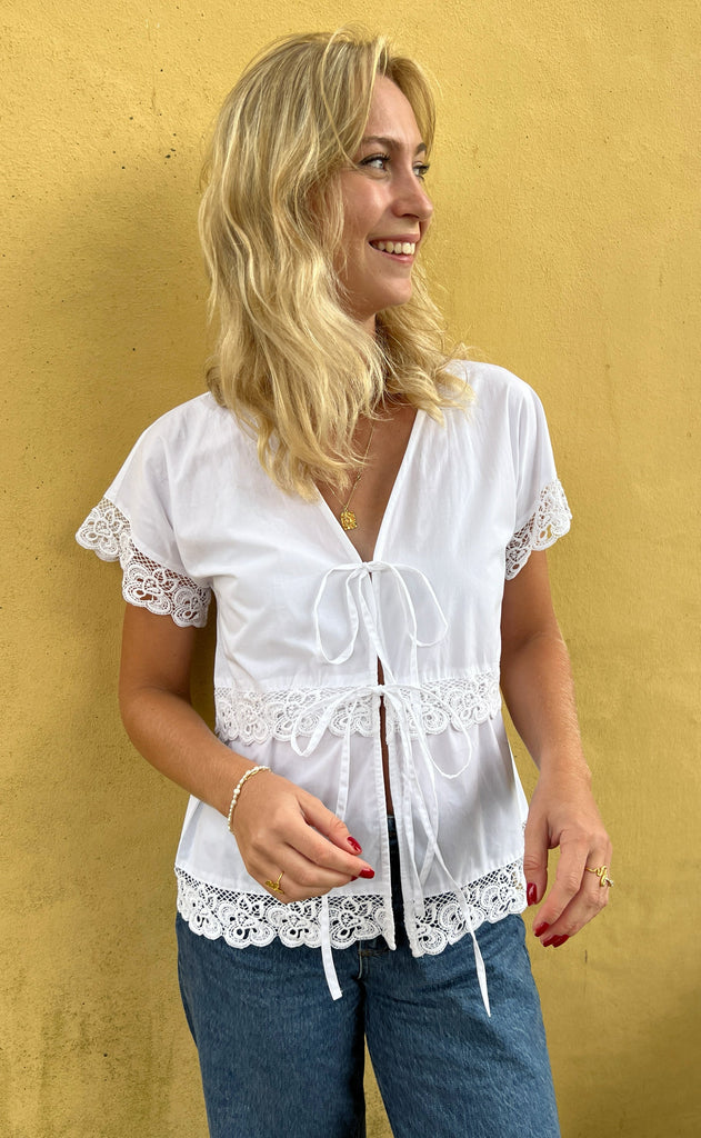 Say INA Copenhagen Bluse - Laura - White