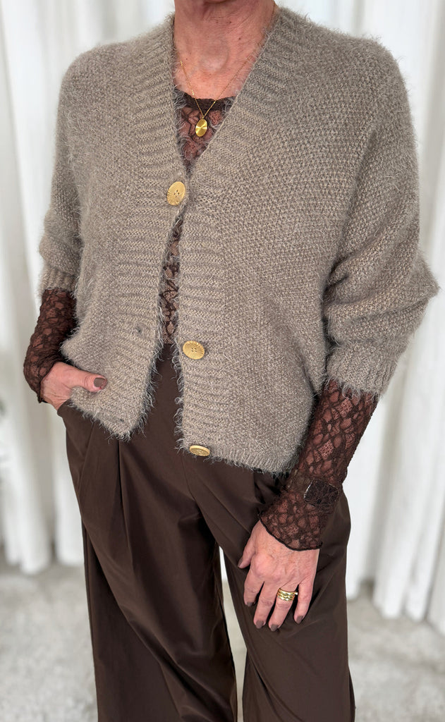 Say INA Copenhagen Bluse - Lily Lace - Brown