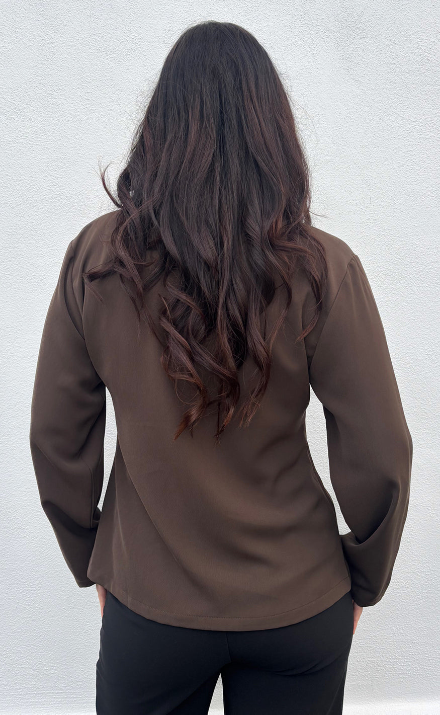 Say INA Copenhagen Bluse - Mira - Dark Brown