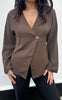 Say INA Copenhagen Bluse - Mira - Dark Brown