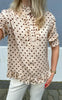 Say INA Copenhagen Bluse - Philine - Beige Dots