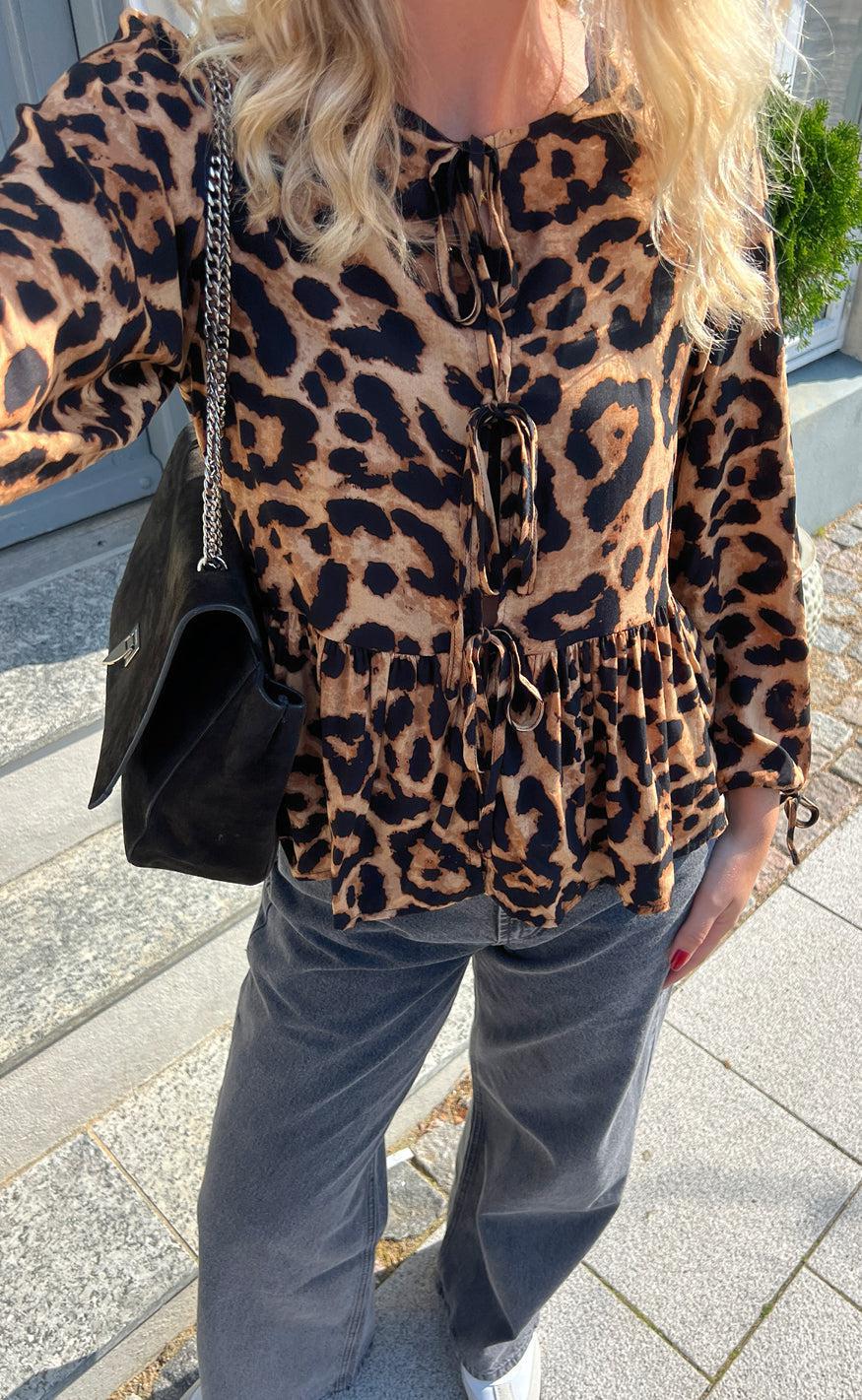 Say INA Copenhagen Bluse - Poplin - Leopard