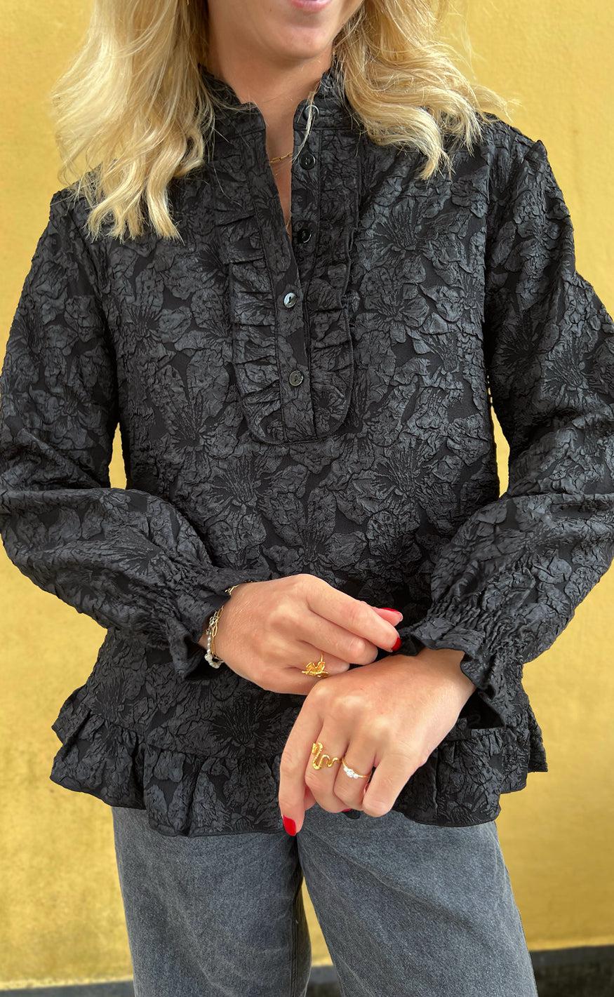 Say INA Copenhagen Bluse - Roxie - Black