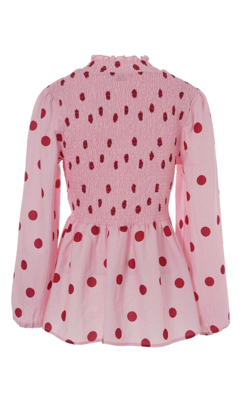 Say INA Copenhagen Bluse - Sanne - Rosy Dots