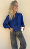 Say INA Copenhagen Bluse / Skjorte - Cami - Dark Denim Blue