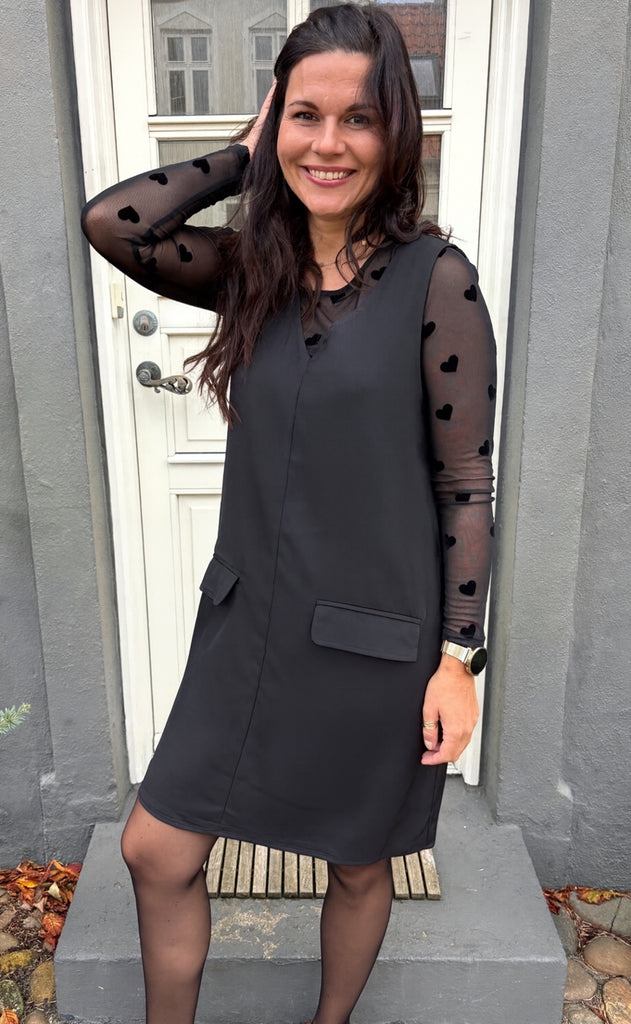 Say INA Copenhagen Bluse - Sophia Mesh - Black Hearts