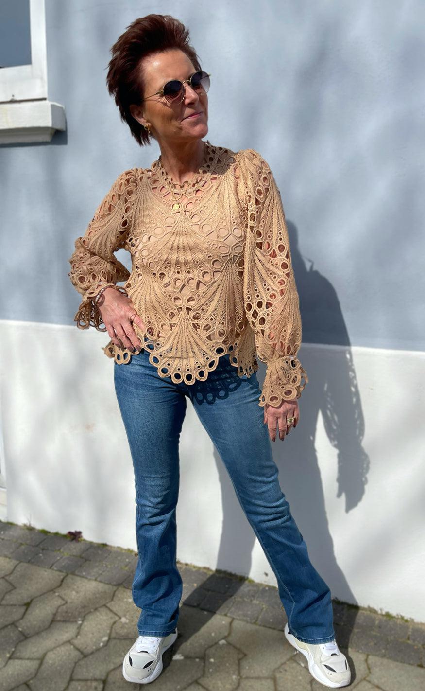 Say INA Copenhagen Bluse - Tanna - Camel