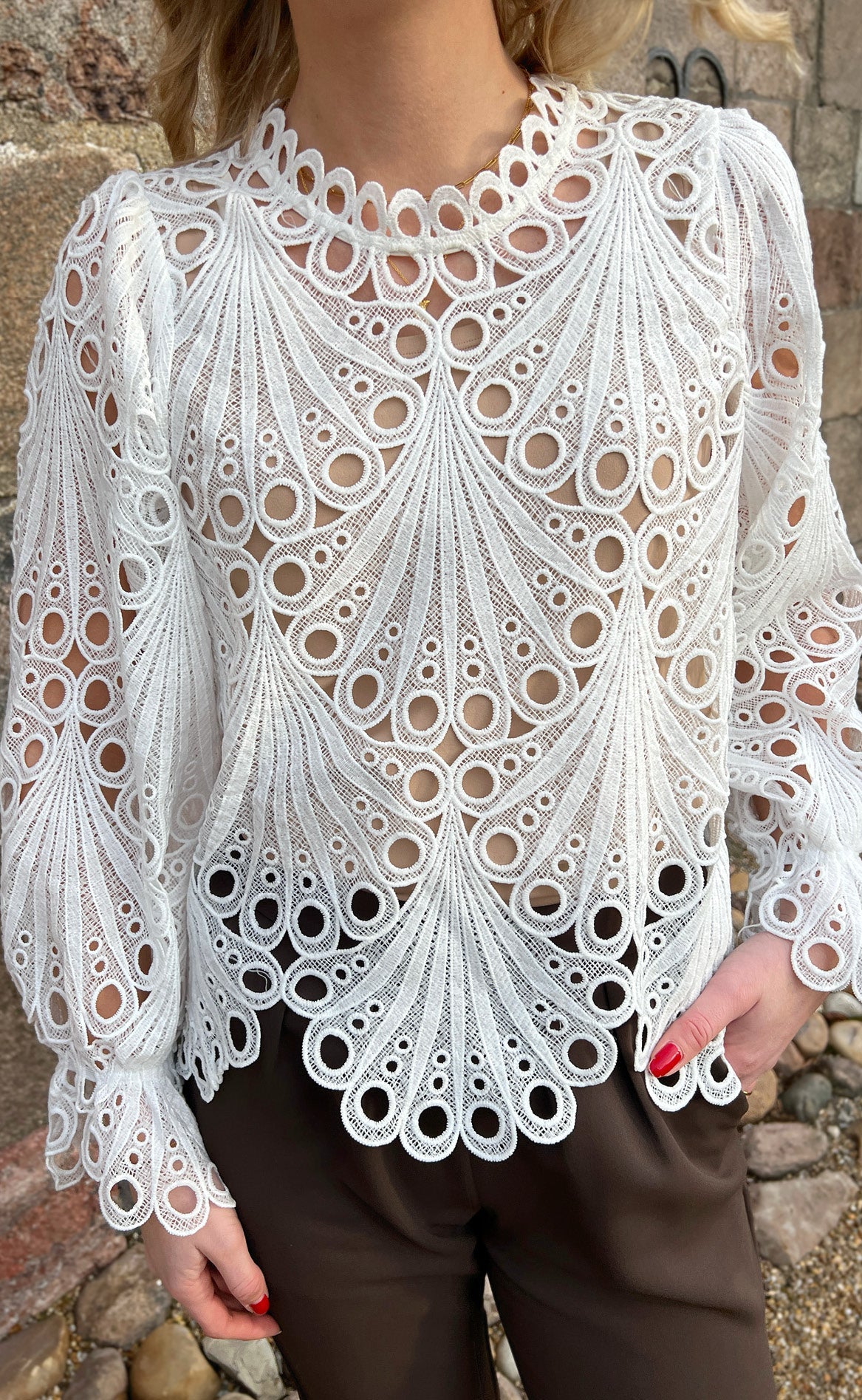 Say INA Copenhagen Bluse - Tanna - White