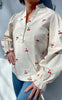 Say INA Copenhagen Bluse - Tiffany - Off White W. Cherry