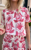 Say INA Copenhagen Bluse - Vicky - White/Pink Paisley