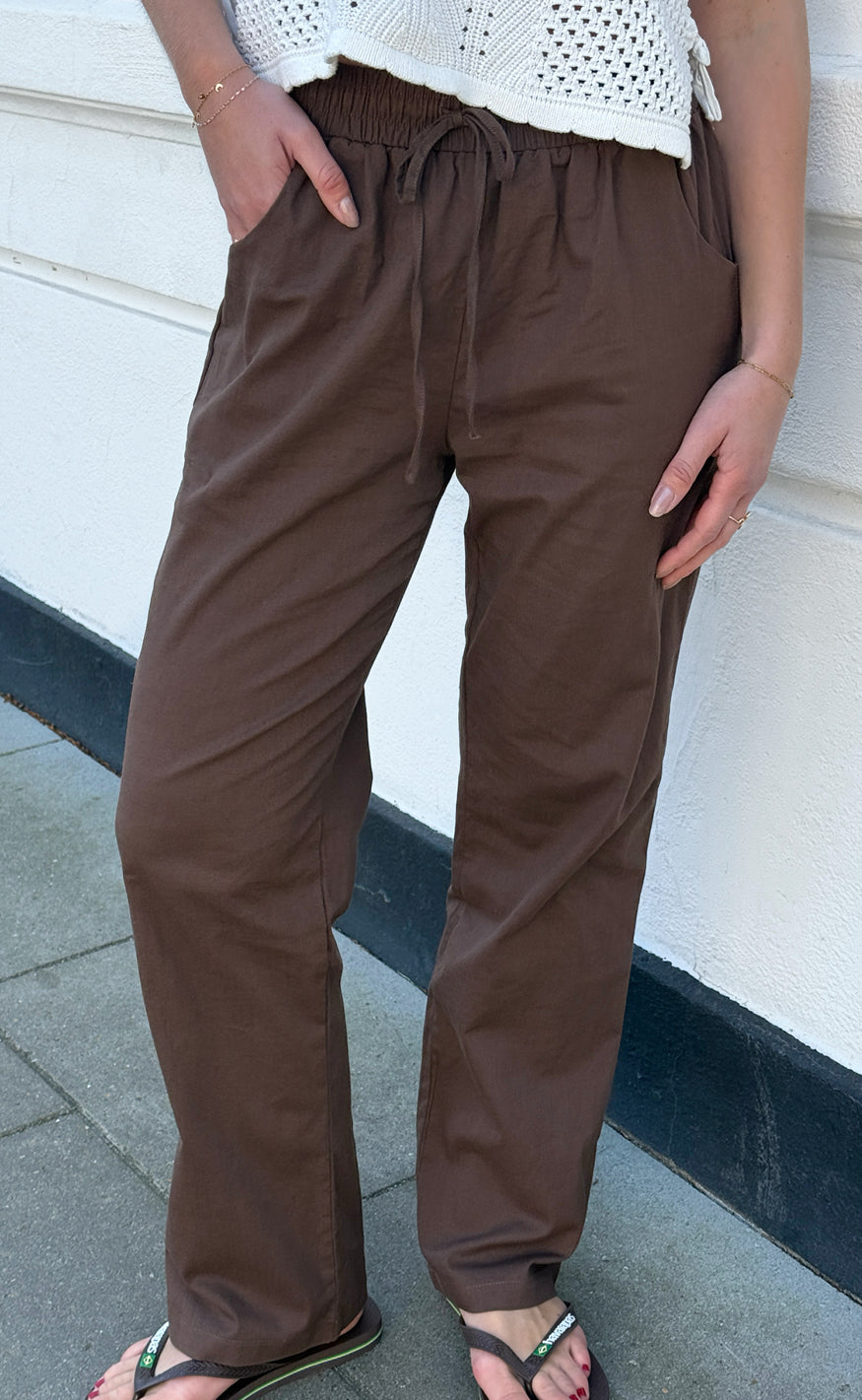 Say INA Copenhagen Bukser - Amalie - Chocolate Brown