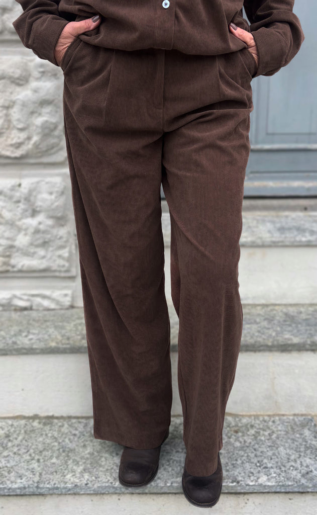 Say INA Copenhagen Bukser - Carina - Brown Corduroy