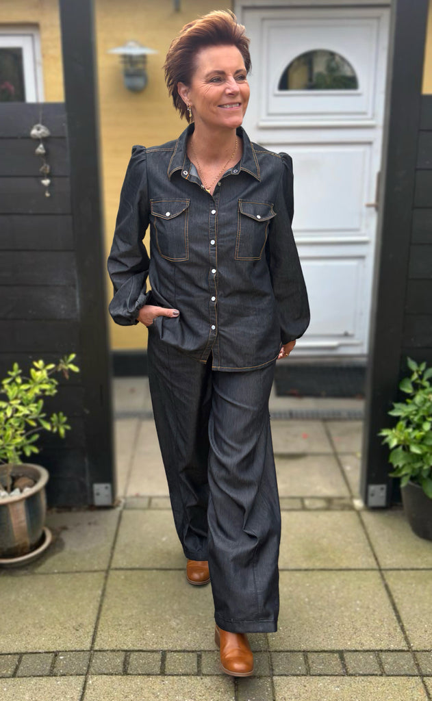 Say INA Copenhagen Bukser - Detia - Black Denim