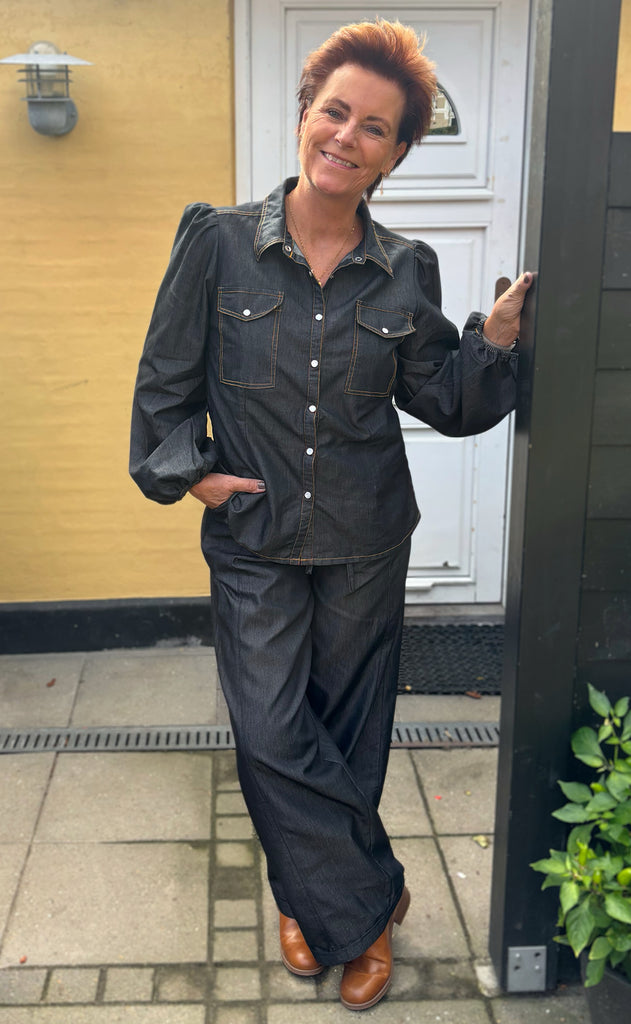 Say INA Copenhagen Bukser - Detia - Black Denim