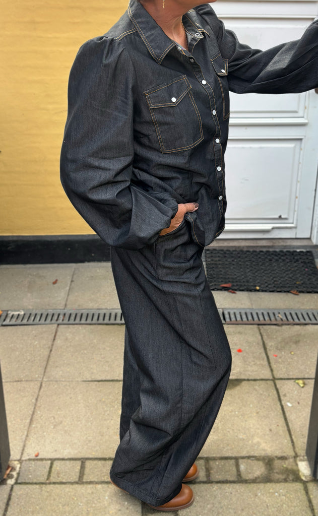 Say INA Copenhagen Bukser - Detia - Black Denim